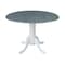 International Concepts Round 42 in. Dual Drop Leaf Dining Table with 4 Splat Back Chairs - 5 Piece Dining Set, 42 in W K05-42DP-C170-4 - alternate 6
